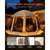 Screen House Tent, 12 x 11 ft, 10-12 Person Pop Up Screen Tent, Portable Screened in Canopy with Carry Bag, Netting Sides, Ground Stakes, for Garden