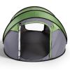 4 Person Pop Up Tent for Camping, Waterproof Instant Family Tent with Front Awning, Automatic Tent Throw Pop Up Instant Flip Pop Tent for Camping