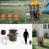 Portable Wood Burning Stove for Outdoor Camping Hiking Traveling