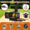 Portable Wood Burning Stove for Outdoor Camping Hiking Traveling